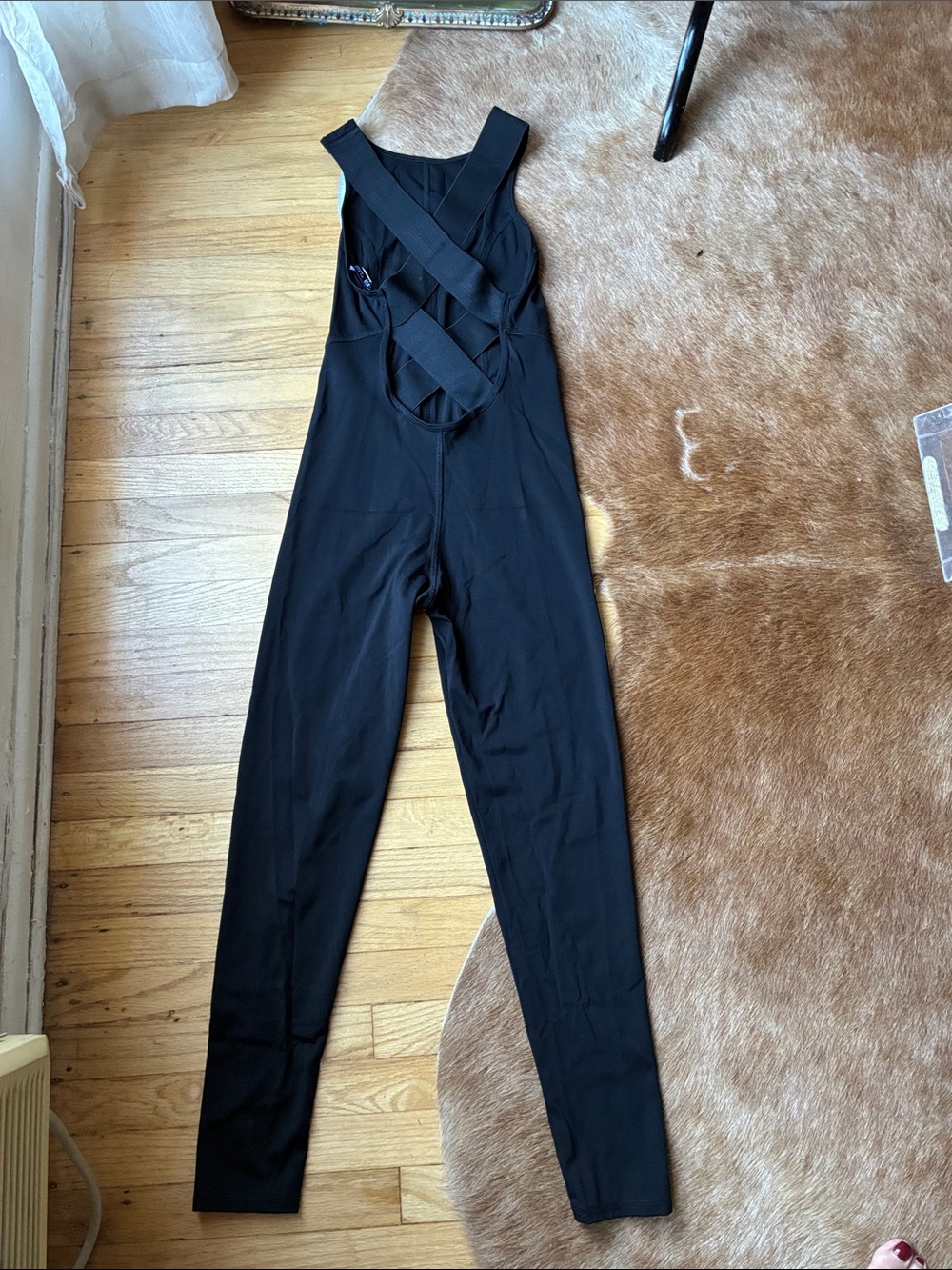 Zara Black Cross-Back Jumpsuit size small